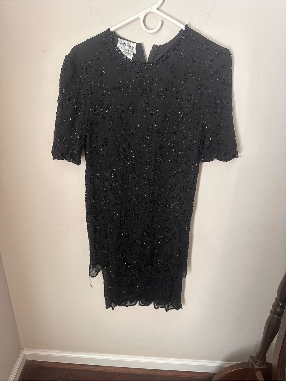 Stenay Black Beaded Midi Dress